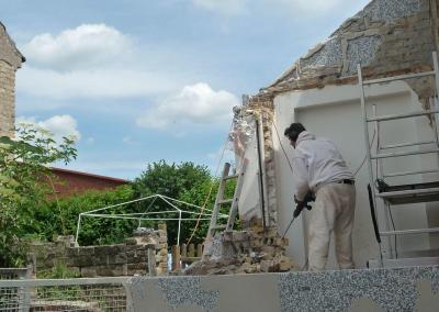 Entfernung eines Bauteil am Haus in Brandenburg