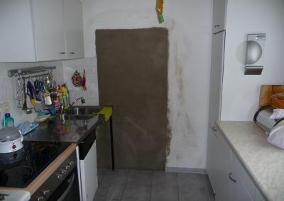 Schließung einer Aussenwand Küche in Berlin