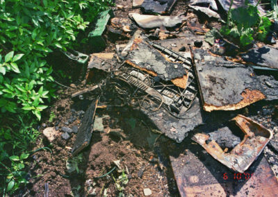 Verbrannter Fernseher