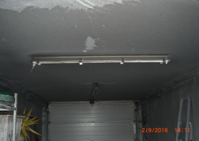 Garagenbrand an Wänden und Decken in Brandenburg