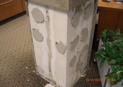 Vorbereitung Instandsetzung Betonfeiler Berlin