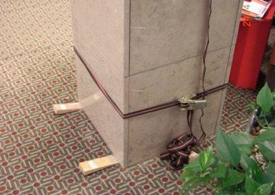 Instandsetzung Betonfeiler im Ladengeschäft