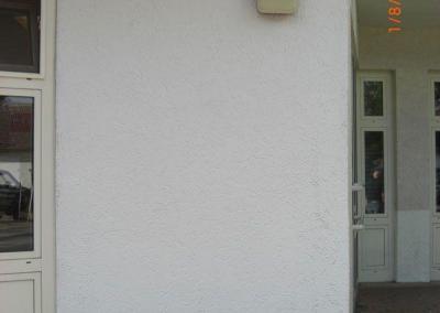 Graffiti an Fassade entfernt