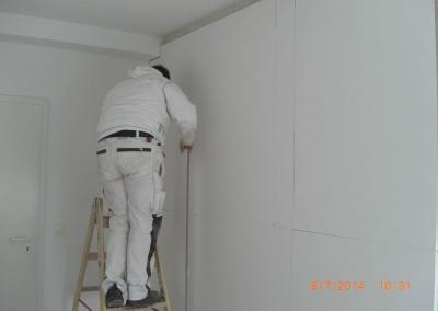 Innendämmung verlegen an Aussenwand in Wohnung