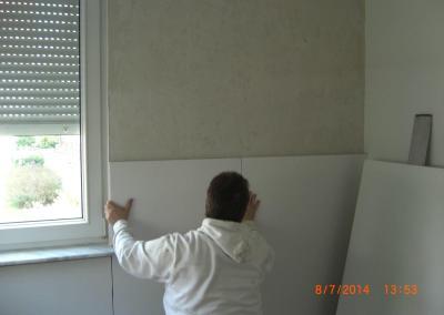 Anbringung von einer Innendämmung im Haus Berlin