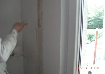 Anbringung von Innendämmung in einer Wohnung