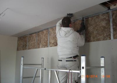 Herstellung einer Trockenbaudecke