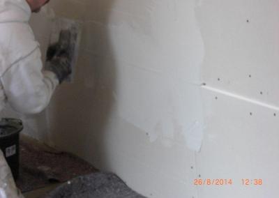 Verspachtlung in Q2 Trockenbaufugen