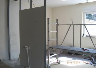 Werkzeuge zum Bau einer Trockenbauwand