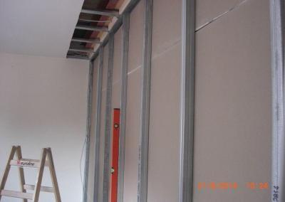 Ausrichten einer Trockenbauwand